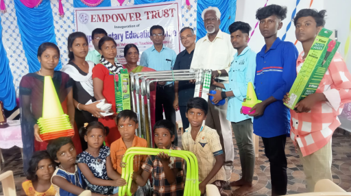 Distribution of Games Materials to the village children and youth